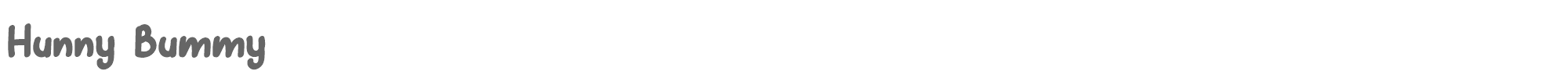 Hunny Bummy Hunny Bummy.otf font preview
